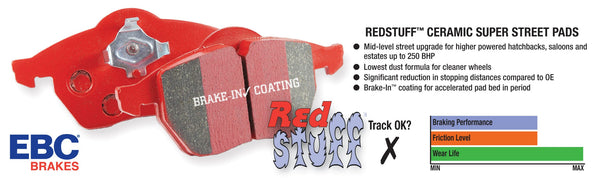 EBC Redstuff Ceramic Brake Pads for Big Brake Kits