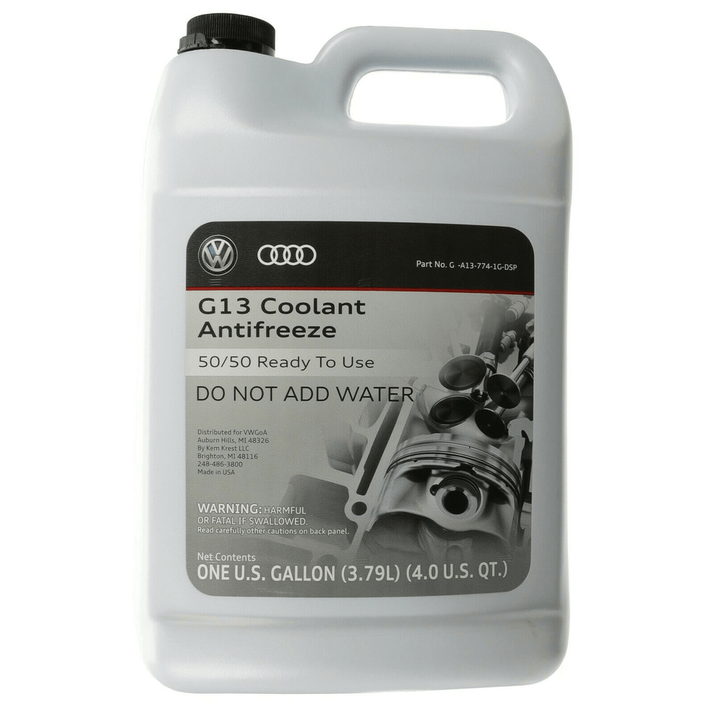 VW/Audi Coolant | Antifreeze G13 | 1 Gallon - 50/50 Pre-Mix (NLA ...