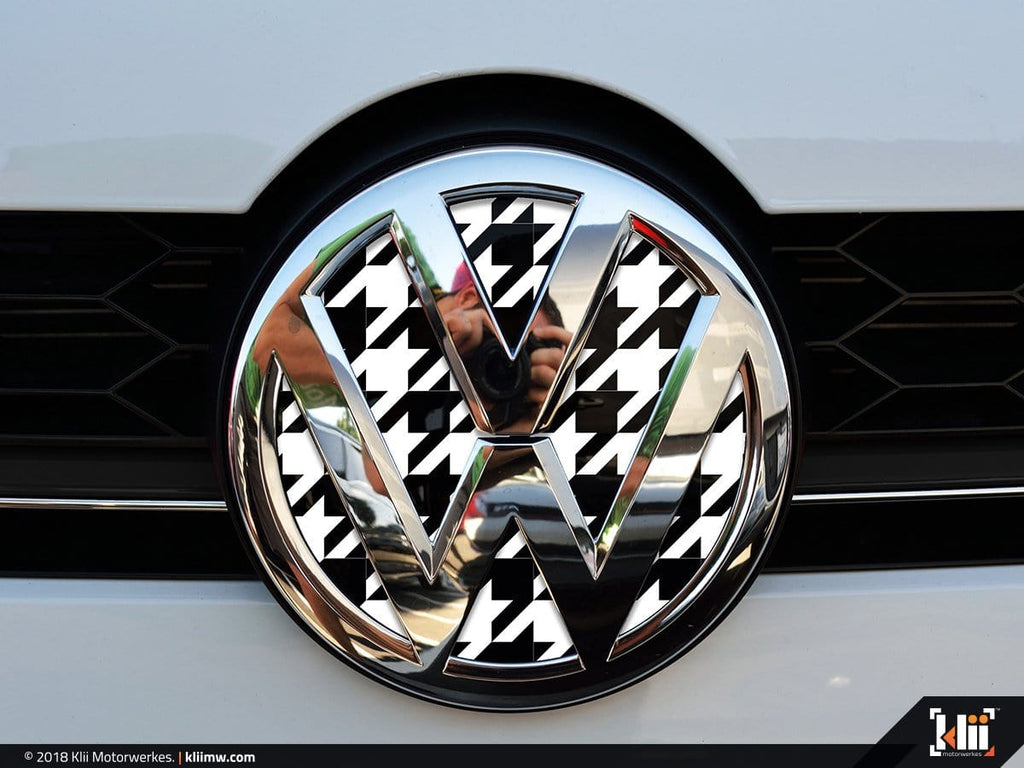 K4-17VFR | VW Front Badge Insert - Houndstooth – UroTuning