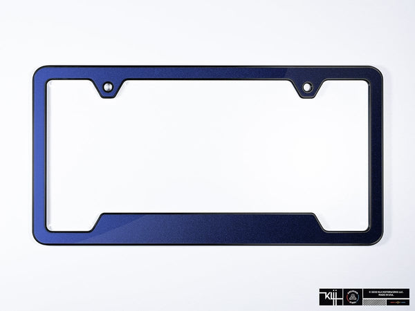 K40-0VPF-2BLK | Premium License Plate Frame - Night Blue Metallic ...