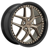 Niche 19X8.5 et42 / 5X112 / cb66.56 Niche Cast Vice 19" 5x112 Matte Bronze Black Bead Ring M2271985F8+42